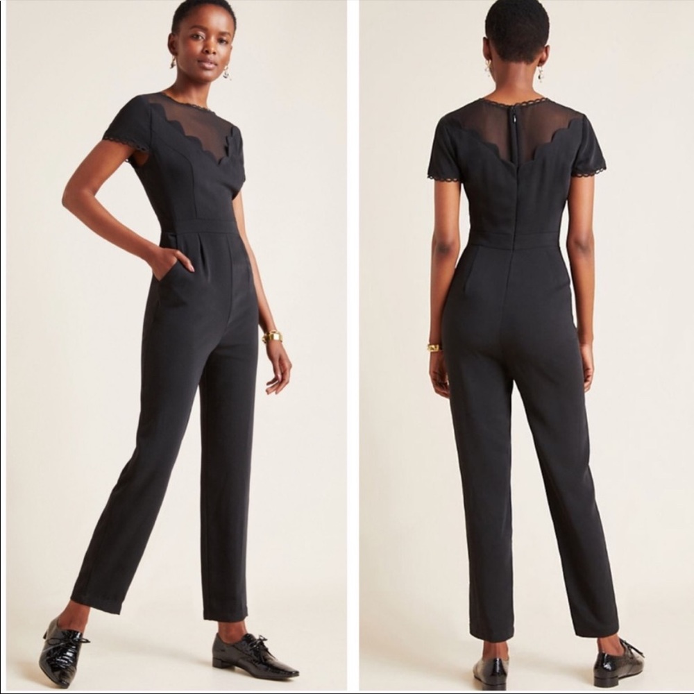Anthropologie black jumpsuit